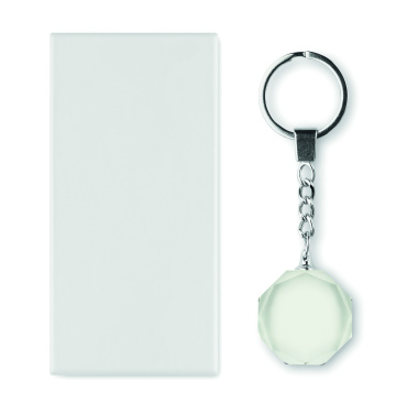 Лого трейд бизнес-подарки фото: Glass round award key ring