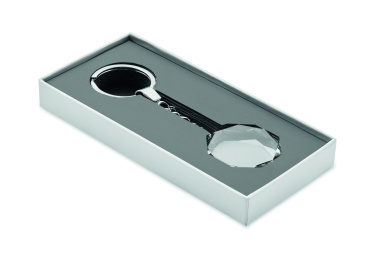 Лого трейд pекламные подарки фото: Glass round award key ring