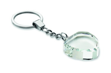 Лого трейд pекламные подарки фото: Glass heart award key ring