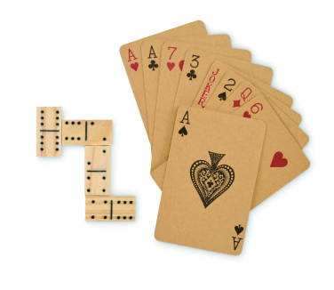 Лого трейд pекламные подарки фото: Domino and cards set