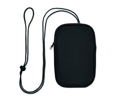 Логотрейд pекламные cувениры картинка: RPET cross body travel pouch