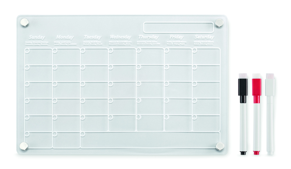 Лого трейд pекламные cувениры фото: Magnetic acrylic planner