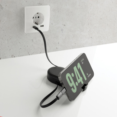 Лого трейд бизнес-подарки фото: Многофункциональный зарядный комплект Chargevix RCS rplastic мощностью 60 Вт.