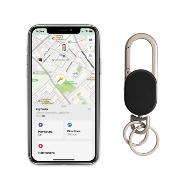 Логотрейд pекламные cувениры картинка: Брелок Keyfinder с двумя ключами и функцией определения местоположения по всему миру.