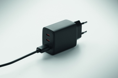 Лого трейд бизнес-подарки фото: EU 2-pole wall adapter/charger