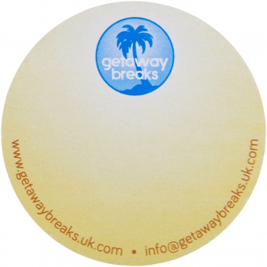 Logotrade profilprodukter bild: Sticky-Mate® cirkelformade klisterlappar av återvunnet material