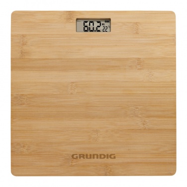 Logotrade profilreklam bild: Grundig digital personvåg i bambu