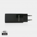 Philips 65W ultrasnabb PD 3-port USB-väggadapter, svart