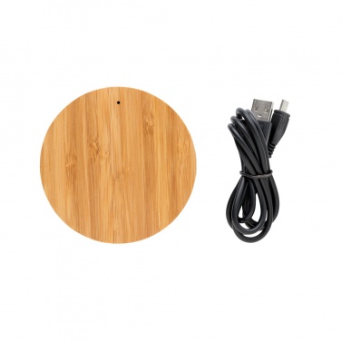 Logotrade reklamprodukter bild: Bamboo X 5W trådlös laddare