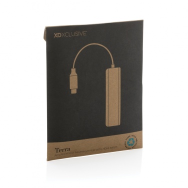 Logotrade profilreklam bild: Terra hub med HDMI input i RCS återvunnen aluminium