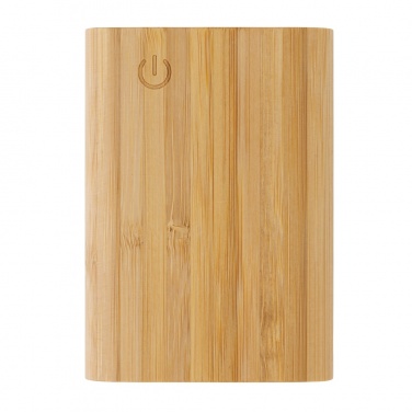 Logotrade profilprodukter bild: 5.000 mAh powerbank i bambu