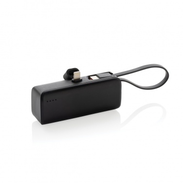 Logotrade profilprodukter bild: Powerlink RCS rplast 3000 mAh powerbank iOS-kontakt