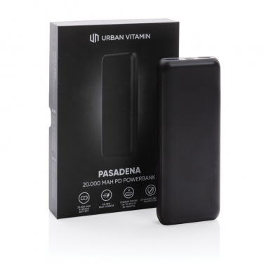 Logotrade profilreklam bild: Urban Vitamin Pasadena 20.000 mAh 18W PD powerbank