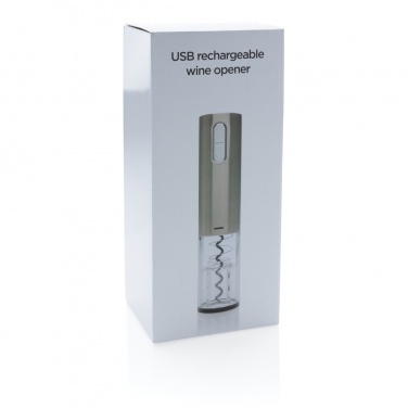 Logotrade profilreklam bild: Elektrisk vinöppnare, USB-laddning