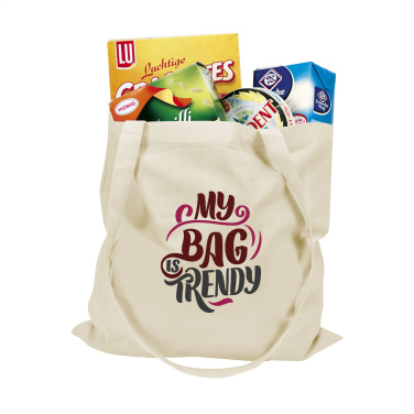 Logotrade presentreklam bild: ShoppyBag (135g/m²) bomullspåse med långa handtag