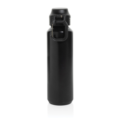 Logotrade profilprodukter bild: Via RCS Re-steel låsbar sportflaska 600ML