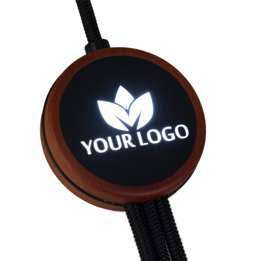 Logotrade profilreklam bild: Kabel 3-i-1 med upplyst logotyp - LH-ZM04