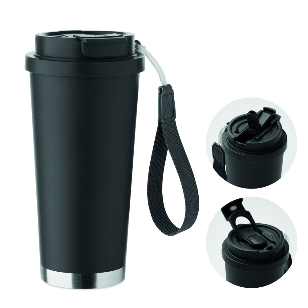 Logotrade reklamprodukter bild: Mugg med dubbelvägg 500 ml