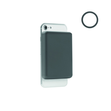 Logotrade presentreklam bild: Powerbank trådlösladdning 15W, 5000 mAh