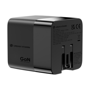 Logotrade profilreklam bild: Urban Vitamin Mendocino 65W GaN-laddare med utdragbar kabel