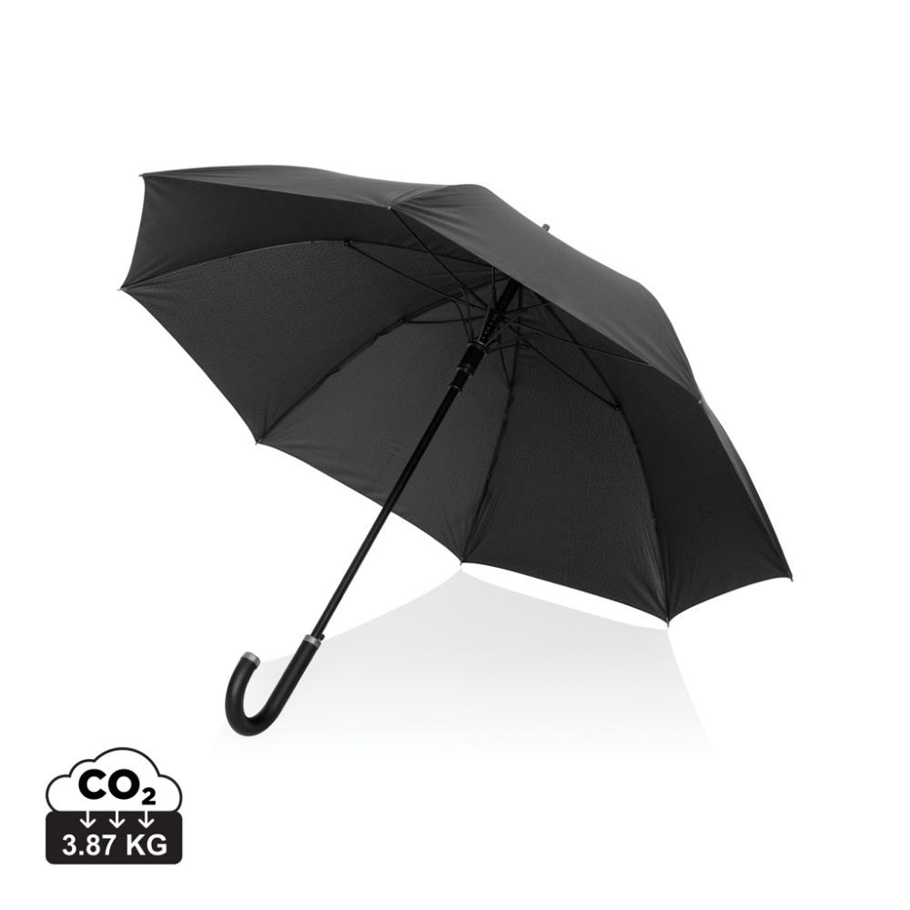 Logotrade profilreklam bild: Swiss Peak Vero Aware™ RPET 25” paraply med lyxigt handtag