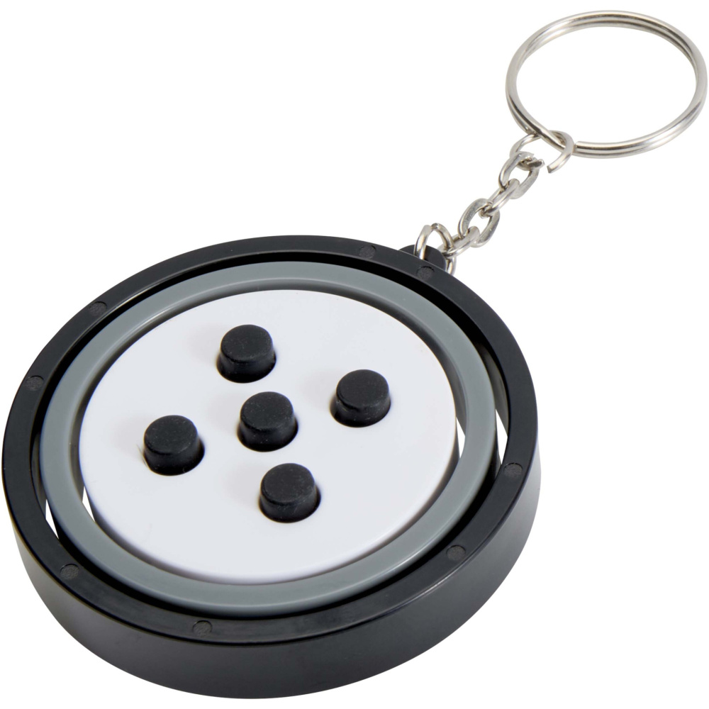 Logotrade kampanjprodukter bild: Spinx nyckelring med gyroskopisk fidget av återvunnen plast