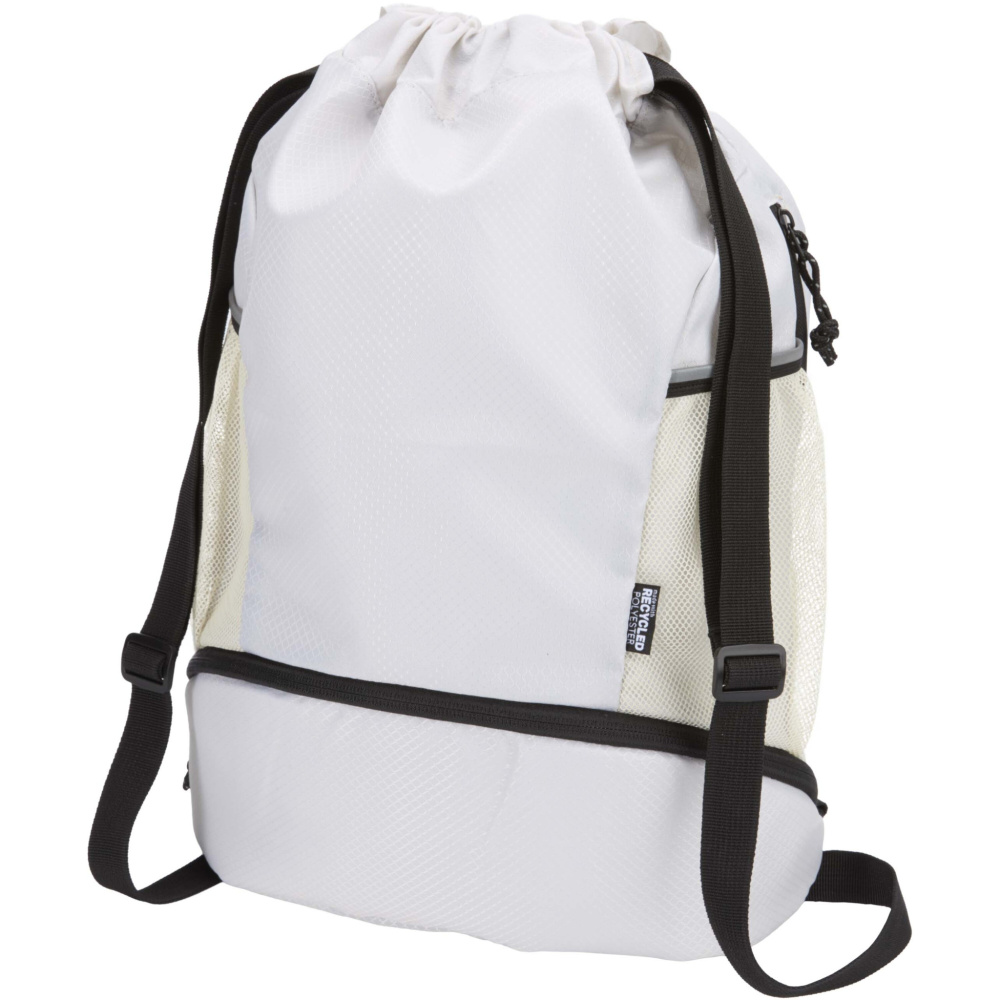 Logotrade profilreklam bild: Nomad sportväska med dragsko och bottenfack av GRS-återvunnet material 18 l