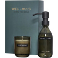 Wellmark Discovery 250 ml dispenser för handtvål och 150 g doftljus, Svart