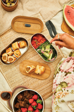 Logotrade profilreklam bild: Black+Blum Dubbel Rostfri Bento-låda