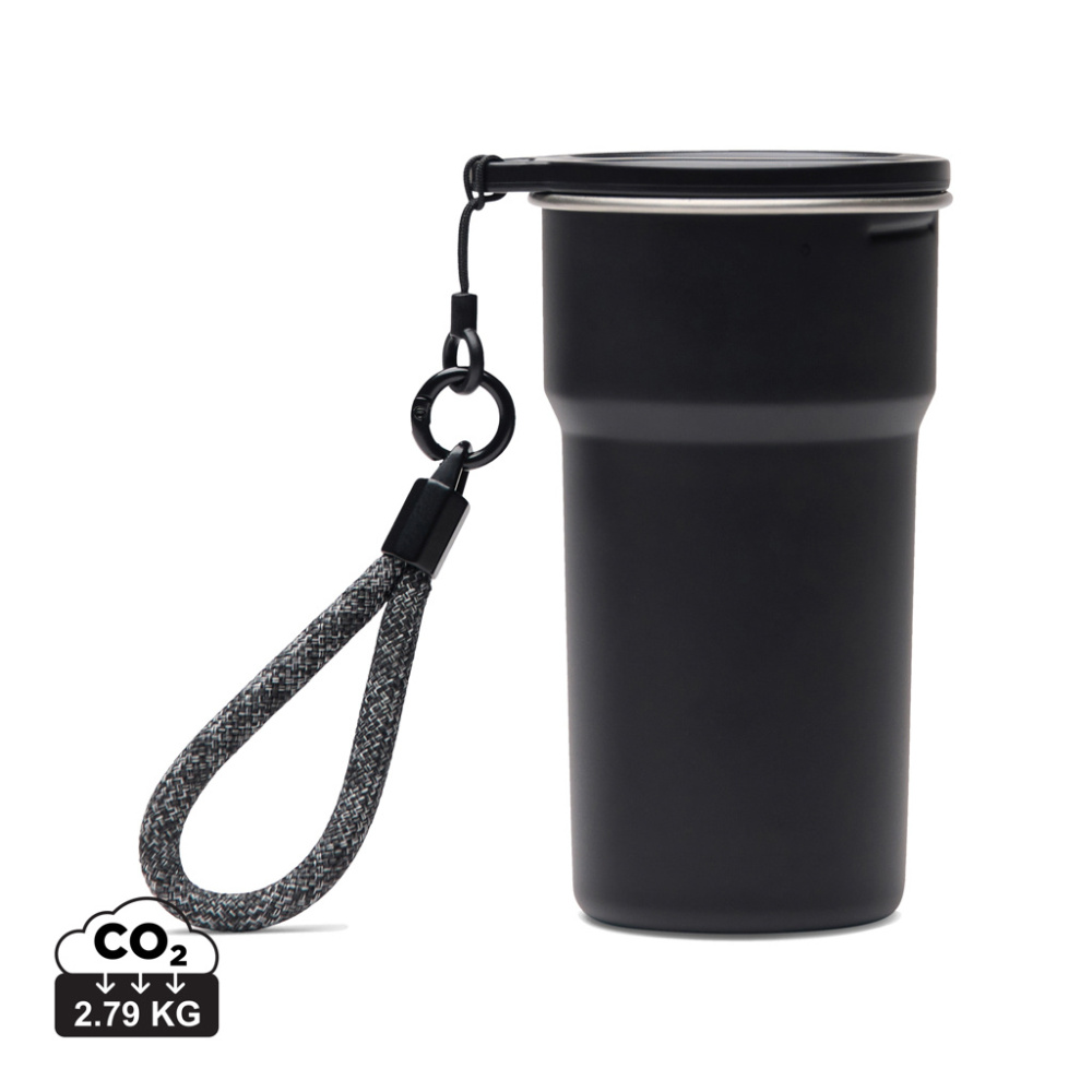 Logotrade presentreklam bild: VINGA Parks RCS återvunnet stål mugg, 4 st, 250 ML