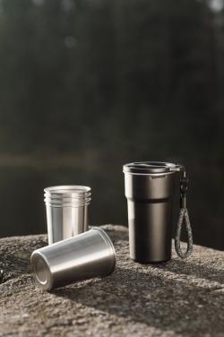 Logotrade reklamprodukter bild: VINGA Parks RCS återvunnet stål mugg, 4 st, 250 ML