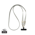 Nivo Crossbody lanyard i RCS återvunnen PET, grå