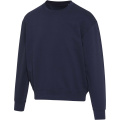 Boris 280 g/m2 oversized unisex-tröja med rund hals av organiskt OCS-material, Marin